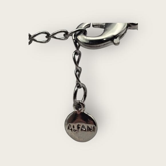 Alfani Silver Mesh & Crystal Bead Twist Bracelet - Picture 8 of 8